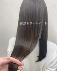 【✨髪質改善✨ウルウルツヤツヤに😊】酸熱トリートメント＋透明感カラー☺️