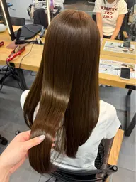 【透明感カラー🫧】ブリーチ無しダブルカラー+Aujuaトリートメント