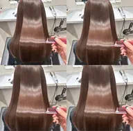 【地毛のような仕上がり✨️】カット+プレミアム縮毛矯正+Aujua2ステップ超音波TR【髪質改善/艶髪/ブリーチ矯正】