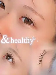 【最新技術】🤍&Healthy×フラットラッシュ120本orバインドラッシュ60束（120本目安）🤍
