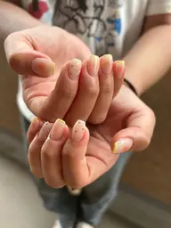 クリアベースチークネイル(付け替えオフ+500円)