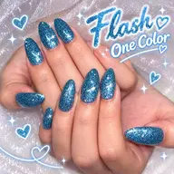 【オフ込み】キラキラフラッシュワンカラー🩷フィルイン\パラジェル