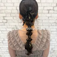 【🌈こだわりの可愛いヘアアレンジ🌈】ヘアセット+前髪カット