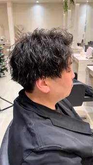 メンズカット+ツイストパーマ