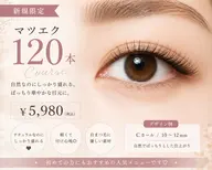 【期間限定】LED変更無料　フラットラッシュ 120本