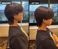 ✂️メンズ刈り上げなし+トリートメント(2センチ以上切れる方)