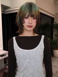 ハイブリーチ(リタッチ) +カラー + デザインカラー + トリートメント