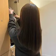 cut + straight perm