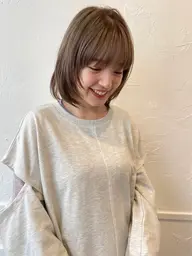 【透明感カラー💐】9・10月限定!ブリーチありダブルカラー➕トリートメント✨️ 髪の毛を明るく印象UPさせたい方‼️