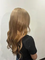 ✮ブリーチ+カラー+3stepトリートメント🩵ྀི🎶✩.*˚