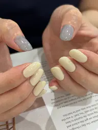 オフなし【ワンカラー】アシメOK🤍マグネット・ラメ・砂ジェルも◎