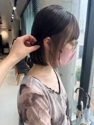 【インナーカラー×ケアブリーチ】縛って隠せる♪ インナーカラー＋ケラチンTR＋コテ巻き🎀(カット＋4000円)