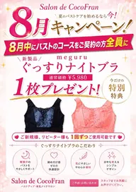 【8月キャンペーン】バストアップ👙4回コース✨ナイトブラ🎁