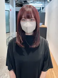 カット+前髪ストレート