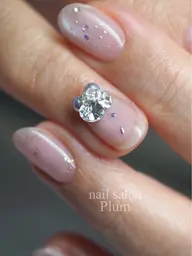 ビジュー付き💎マグネットワンカラー(オフ込)