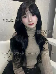 【🪄ケラチンケアクーポン🪄】🫧透明感ケアカラー➕３STEP超音波トリートメント➕韓国風カット🫧