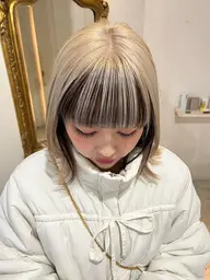 【✨大好評✨デザインカラー✨】カット+ケアブリーチWデザインカラー+トリートメント¥12000〜