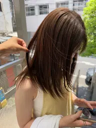 【湿気対策/ご新規様限定】髪質改善縮毛矯正+りんご幹細胞トリートメント￥18000