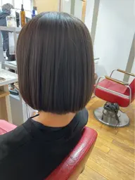 カット+前髪ストレート