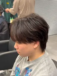【印象に変化を】 メンズカット+ブリーチなしカラー