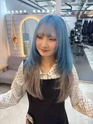 バレイヤージュorハイライトの特殊メニュークーポン🤍ケアブリーチ+髪質改善バイカルテ3ステップトリートメント