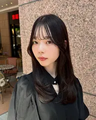 韓国風似合わカット+ケアトリートメントストレート+TOKIOトリートメント+指圧肩マッサージ+アイロン仕上げ◎レイヤー◎