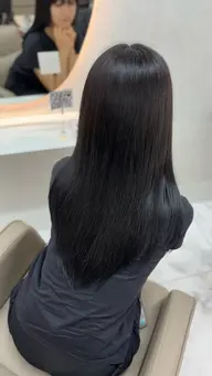 《‼️残り1名様限定‼️》💎暗くしたい方💎 ブリーチ無し ワンカラー🐩💭+ 1stepトリートメント付🐰ྀི♡
