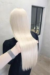 ✨🧡ご新規様限定ケアクーポン🧡✨カット+傷ませないケアブリーチ+カラー+髪質改善トリートメント