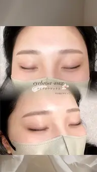 眉毛ワックス➕間引き🫧