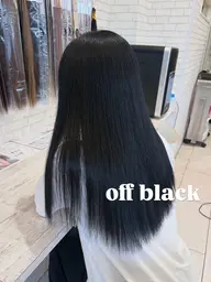 落とせる黒染めオフブラック➕2stepトリートメント