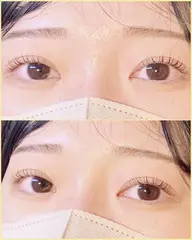 まつげパーマ💛🤍ケラチントリートメント付き