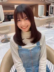 髪質改善ブリーチなしダブルカラー+トリートメント❣️ケアしながらのカラーなのでかなり負担軽減‼️