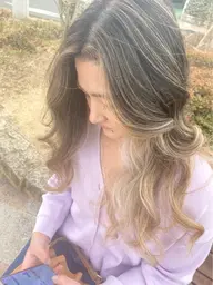 ハイライト20枚+全体のカラーで外国人風スタイル