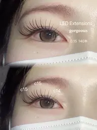 【LEDマツエク140本🖤】コーティング付き*.+゚