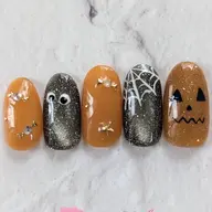 【ハロウィン限定】大人かわいいハロウィン定額ネイル