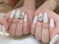 ワンカラー+チップ長さだし10本💜(オフあり)