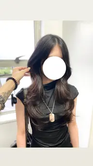 【ハッシュカット🖤⋆͛*͛】カットモデル/胸下限定/コテ巻き仕上げ