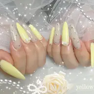 【】長さ出し10本+自爪ワンカラー💅🏻パーツつけ放題✨ラメ変更🆗/パーツガーリー系多め🎀