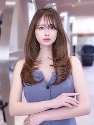 【韓国風ヘアに🇰🇷】レイヤーカット+透明感カラー+トリートメント