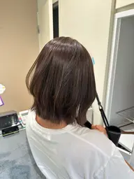 👑【再来人気No.1】似合わせカット+透明感1カラー+2step treatment