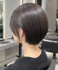 【ショート限定✨️】自然な丸み×艶髪ストレート｜全頭縮毛矯正