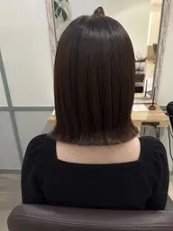 内巻きボブのカットモデル💇‍♀️