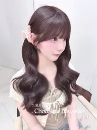 《大人気⭐️》ブリーチなし艶感Wカラー🎀