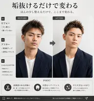 【平日/学生限定】メンズカット＋カラー¥9,900