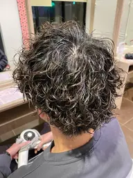 メンズカット+パーマ+トリートメント