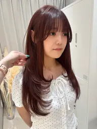 🎀【平日限定】カット+艶カラー+超音波クイックtr