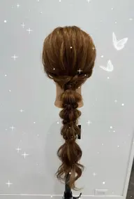 【ゆるふわ×大人っぽさ出したい方必見🩶🪽】ゆるふわ編みおろしヘア🫧