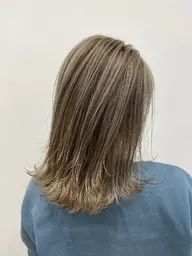 【⠀U22ミニモ学割❣️】【ブリーチなしで明るくしたい方👱‍♀️】イルミナカラー✨全体ダブルカラー