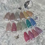 【オフ込み】footフラッシュネイルワンカラー➕🦋お好きなパーツ2つまで無料‼️
