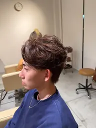 メンズカット+パーマ